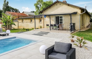 Una piscina riscaldata