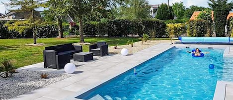 A heated pool