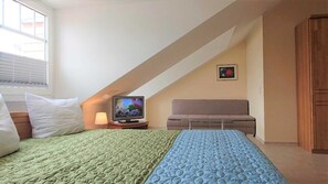 2 chambres, lit parapluie