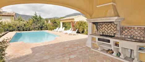 A heated pool