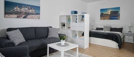 2 quartos, berço de viagem, Wi-Fi, roupa de cama