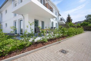 Outdoor dining - Villa Margarete Whg. 7 - Villa Margarete, BEACH NEXT (Heringsdorf)