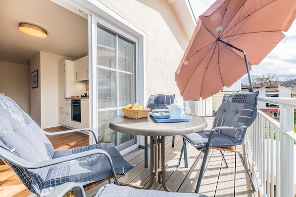 屋外ダイニングエリア