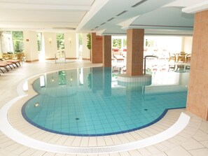 Indoor pool, a heated pool