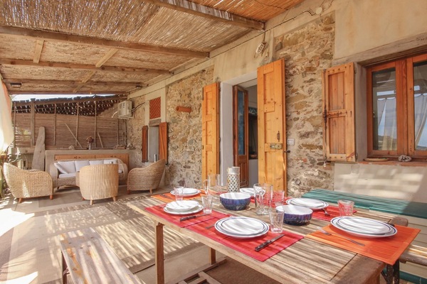 outside