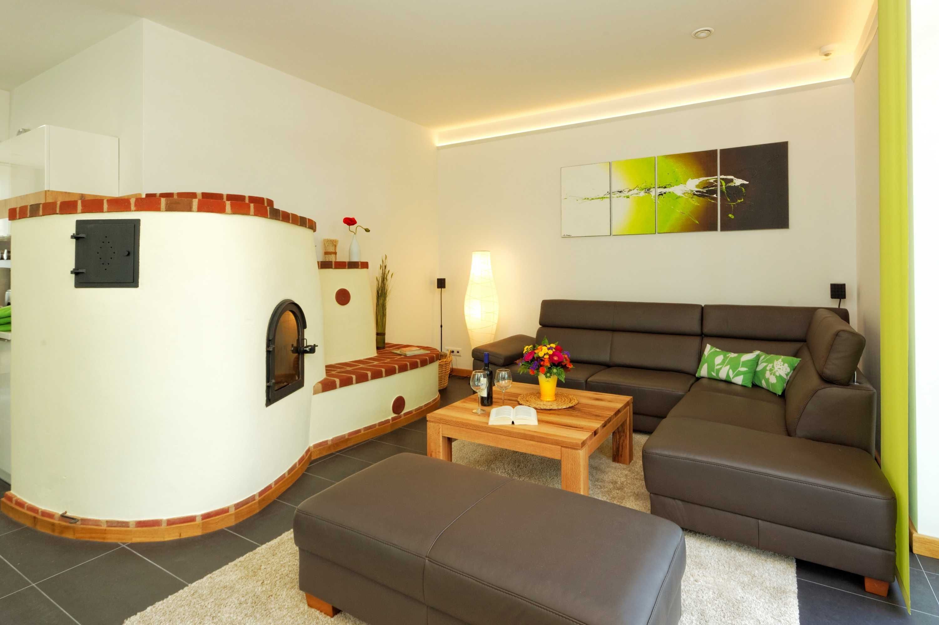 Fernseher, Kamin