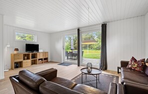 Télévision, cheminée, lecteur de DVD