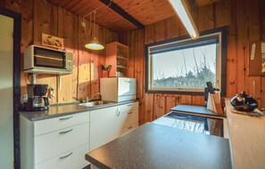 Réfrigérateur, micro-ondes, plaque de cuisson, lave-vaisselle