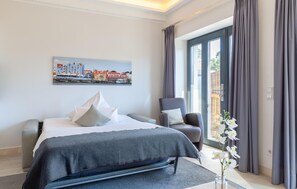 1 bedroom, travel crib, free WiFi, bed sheets - Gorgeous apartment in Binz with outdoor swimming pool (Prora/Rügen)