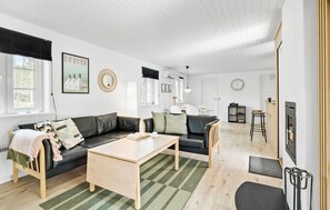 Televisie en een open haard