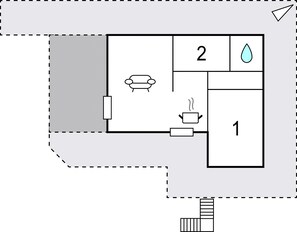 Floor plan - 2 bedroom amazing home in Aabenraa (Aabenraa)