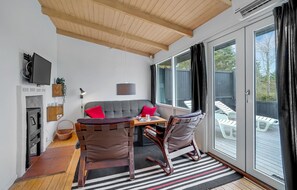 Fernseher, Kamin
