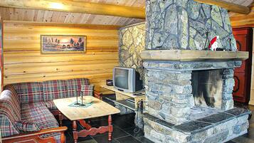 TV, fireplace, DVD player
