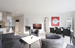 TV, fireplace - Dünenvilla 10, Whg 3 (Travemünde Priwall)