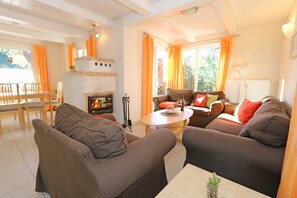 Fernseher, Kamin
