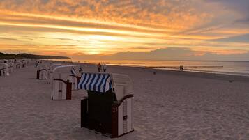 Vlak bij het strand
