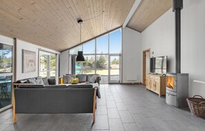 Télévision, cheminée, baby-foot, table de tennis de table