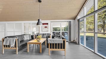 TV, fireplace, table football, ping pong