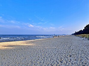 Vlak bij het strand