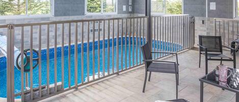 Indoor pool, a heated pool