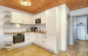 Kühlschrank, Mikrowelle, Herdplatte, Geschirrspüler