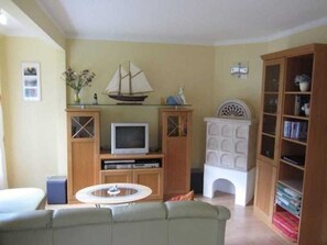Fernseher, Kamin