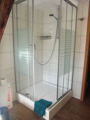 Shower, hair dryer