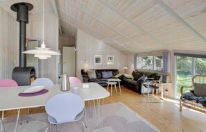 Fernseher, Kamin, DVD-Player