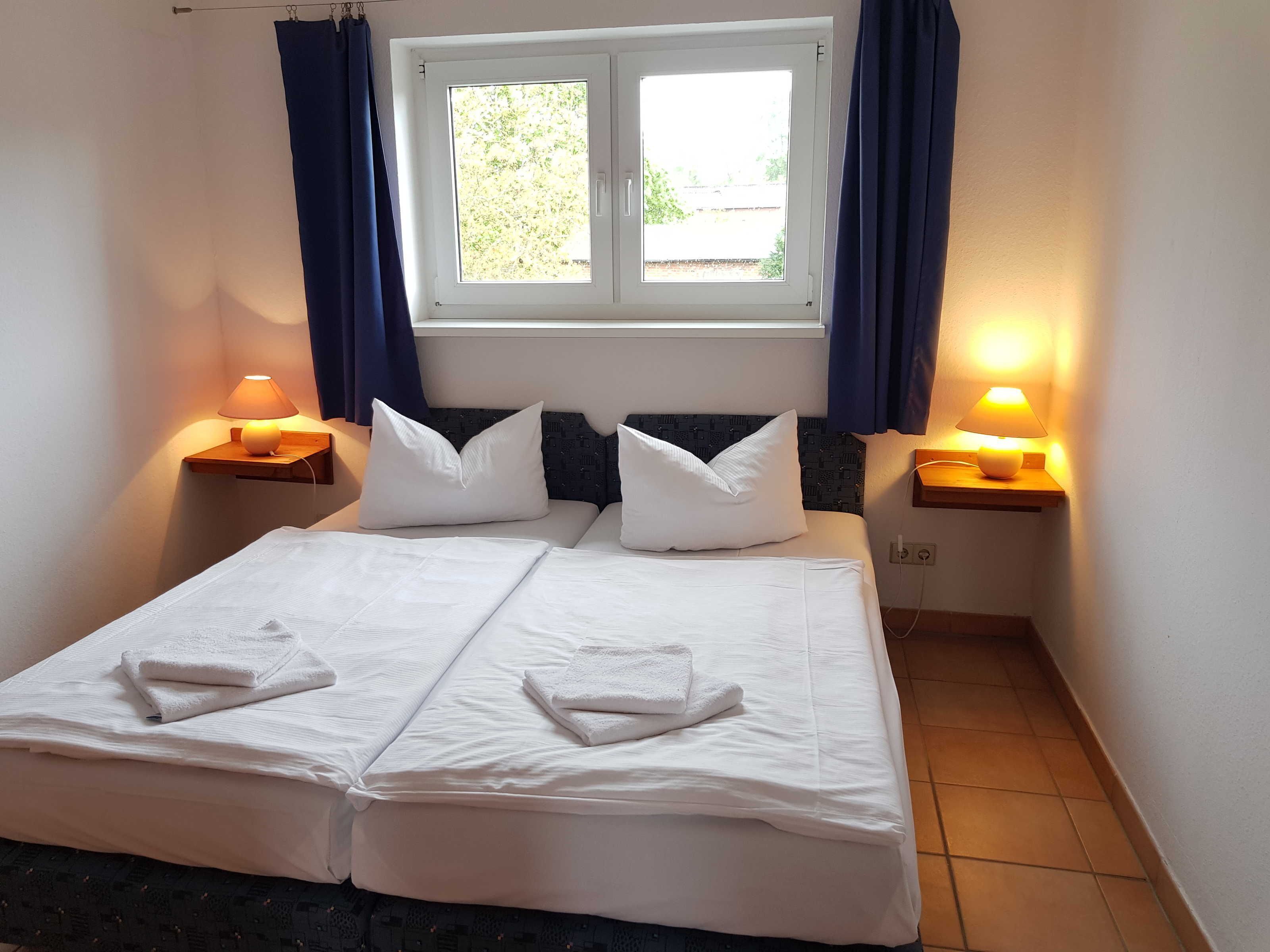 2 bedrooms, bed sheets
