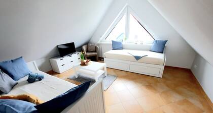Maisonette Haustiere Kamin Balkon 250m zum Strand WLAN - Maisonette Haustiere