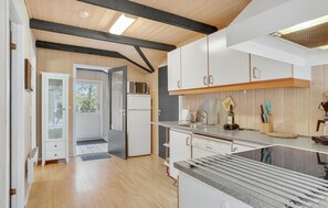 Kühlschrank, Mikrowelle, Herdplatte, Geschirrspüler