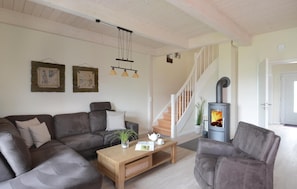 Fernseher, Kamin