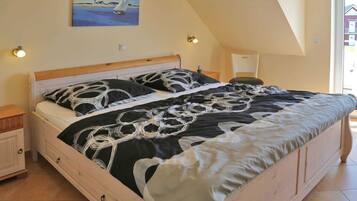 2 chambres, lit parapluie