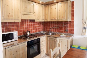 Fridge, oven, stovetop