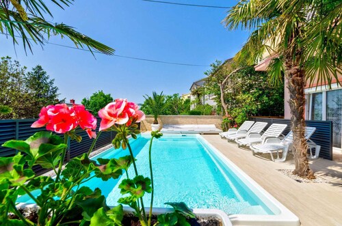 Holiday apartment with balcony and pool