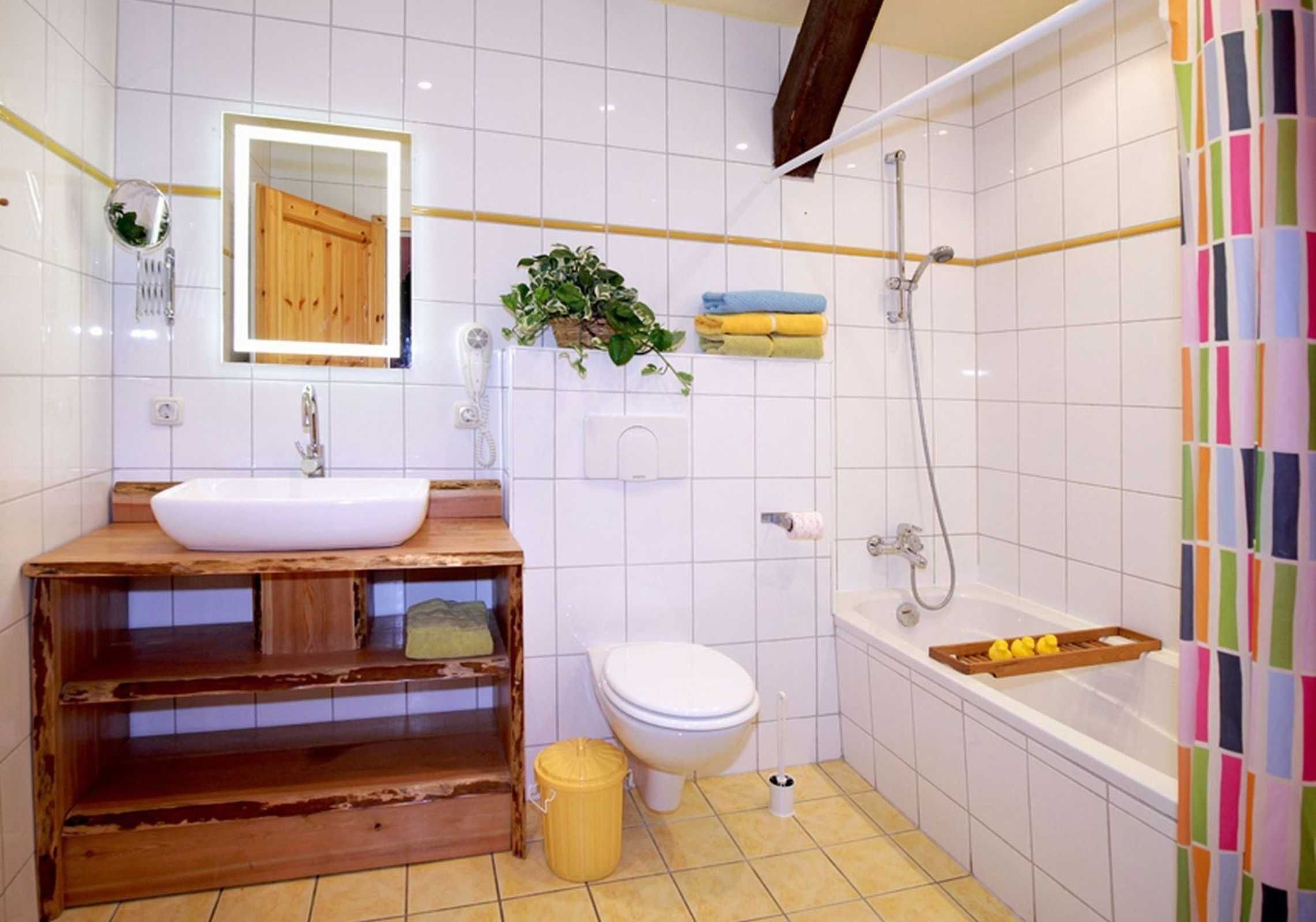 Hair dryer, towels, toilet paper