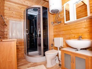 Bathroom - Ferienhaus Kranichblick am Bodden (Saal)