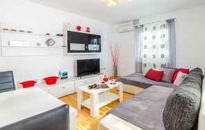 TV, DVD player, mesa de pingue-pongue