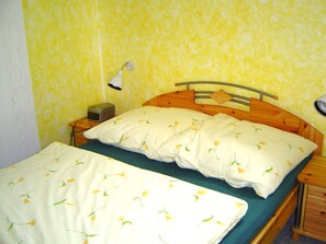 2 soveværelser, sengetøj