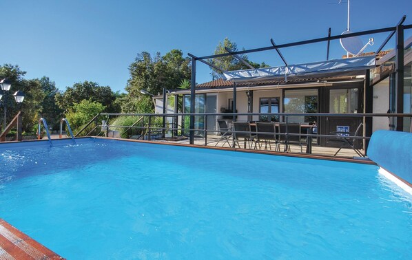 A heated pool