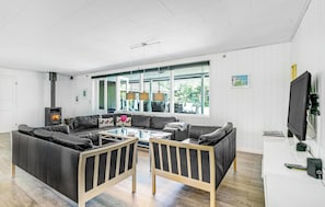 Fernseher, Kamin, DVD-Player