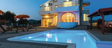 A heated pool