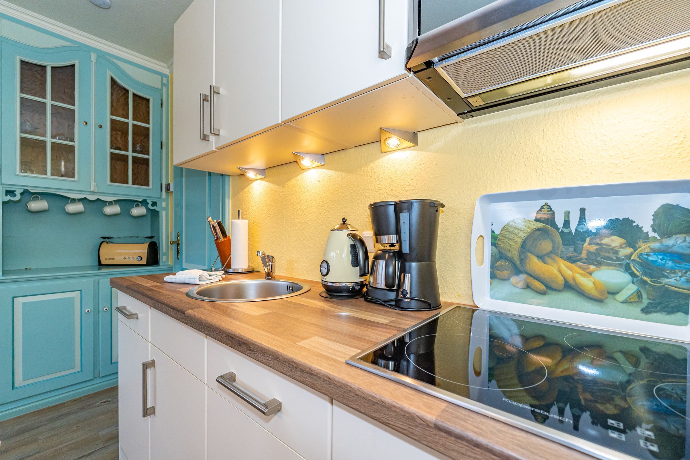 Fridge, microwave, dishwasher