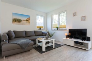 Een flatscreentelevisie