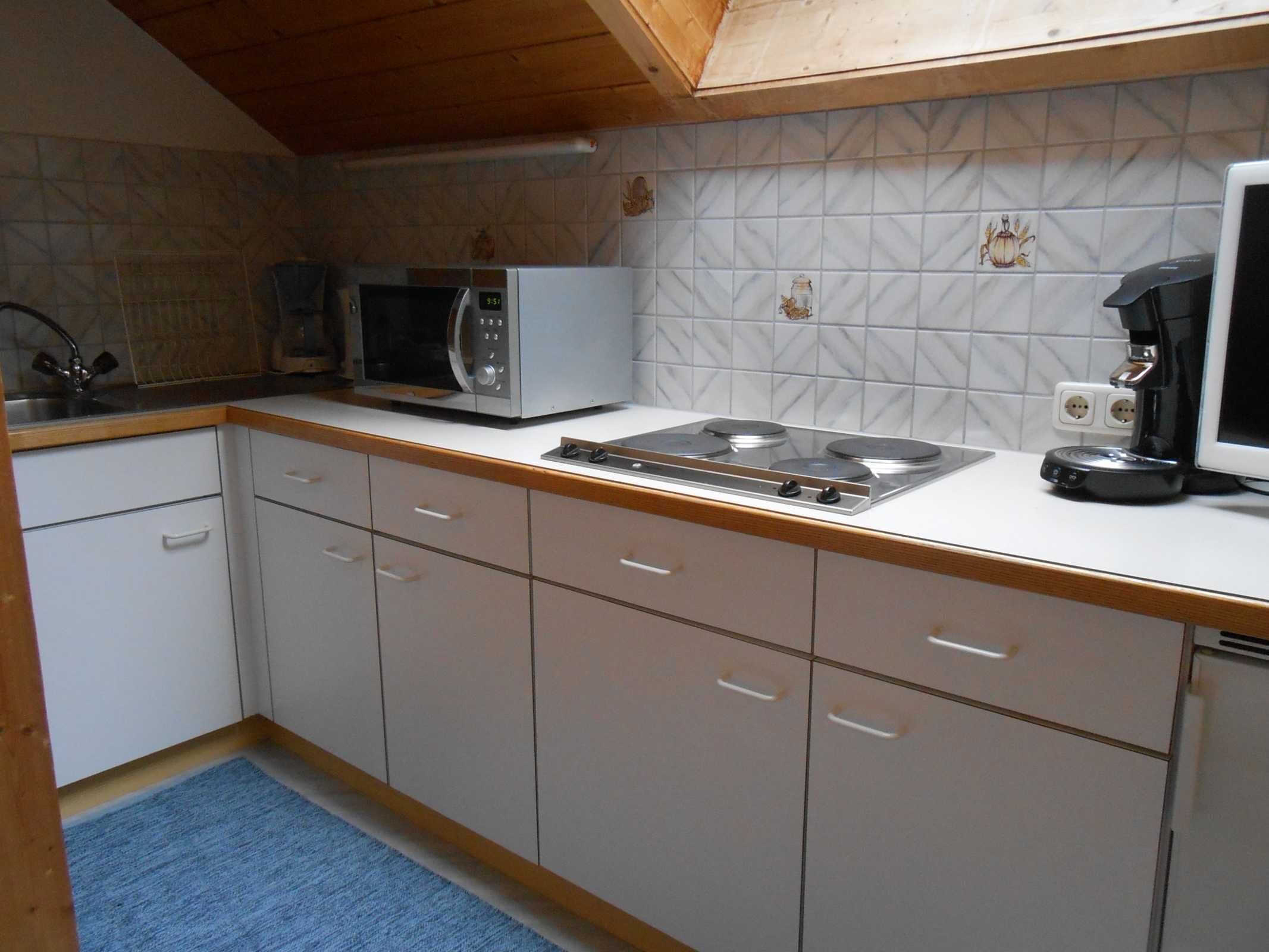 Fridge, microwave, oven, toaster