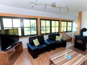 Fernseher, Kamin