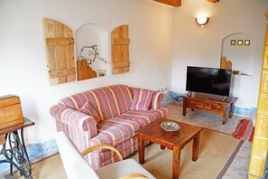 Televisión, chimenea