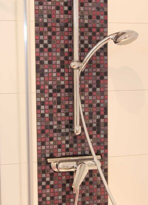 Shower, hair dryer