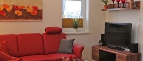 Fernseher, Kamin