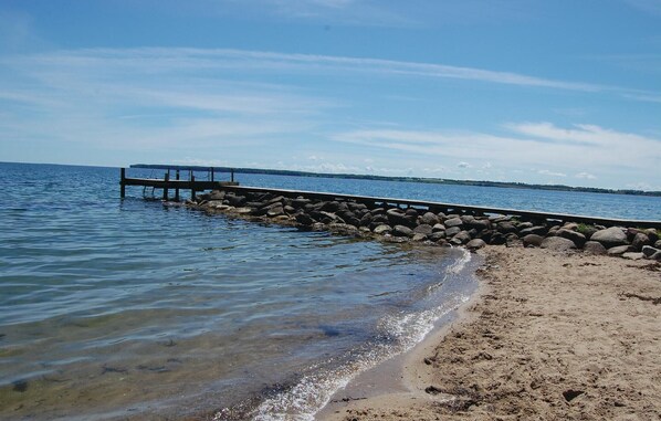 Vlak bij het strand